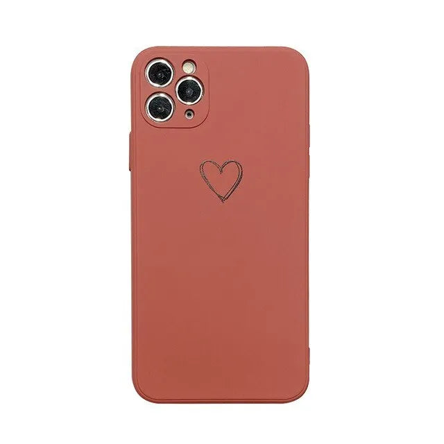 TPU silicone phone case for Apple iPhone in solid colour options including black, green, grey, light green, pink, purple, red, and white