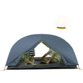 Home Fashion Simple Two-Person Silicone Tent in Phantom Blue with aluminium poles