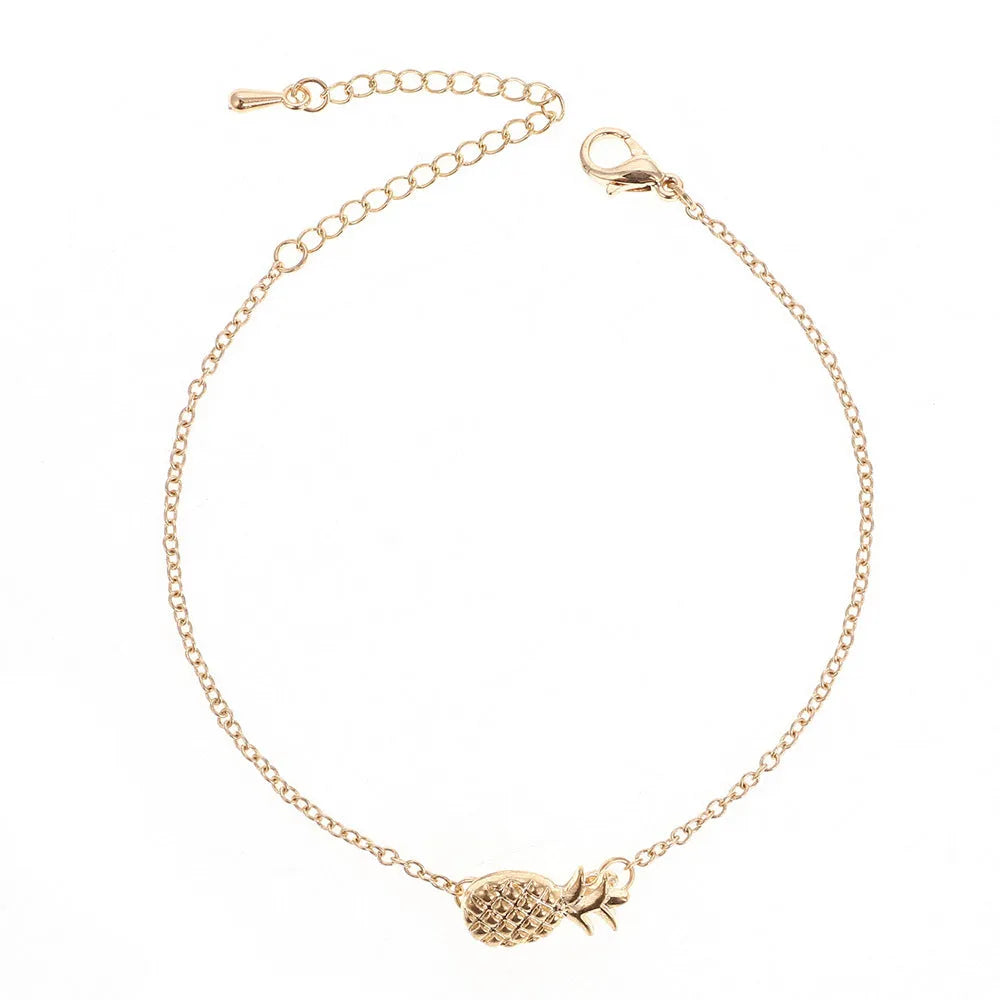 Women's alloy bracelet with a pineapple charm in B178 gold or silver colour from the XINGX series.