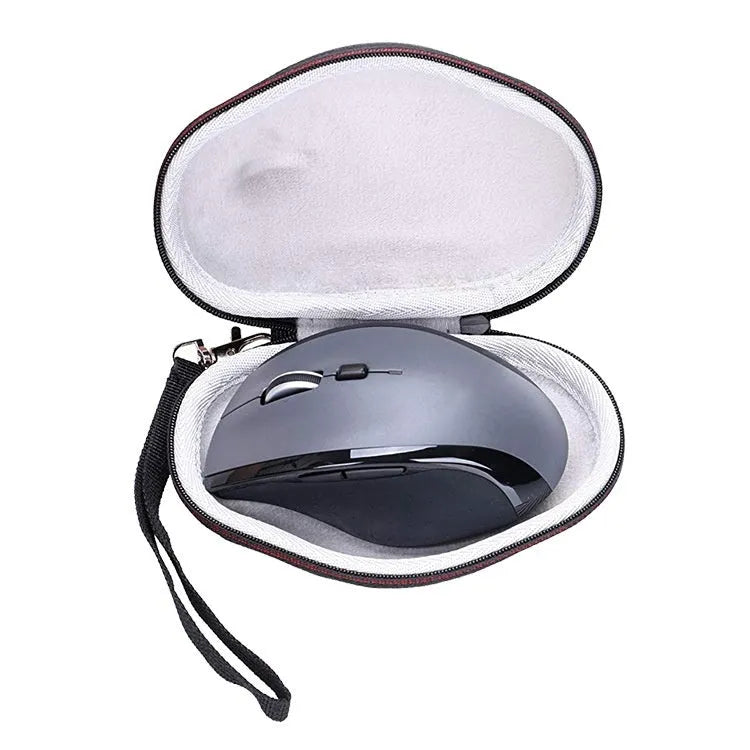 Black M720 mouse protective case with nylon exterior and grey interior for computer accessories