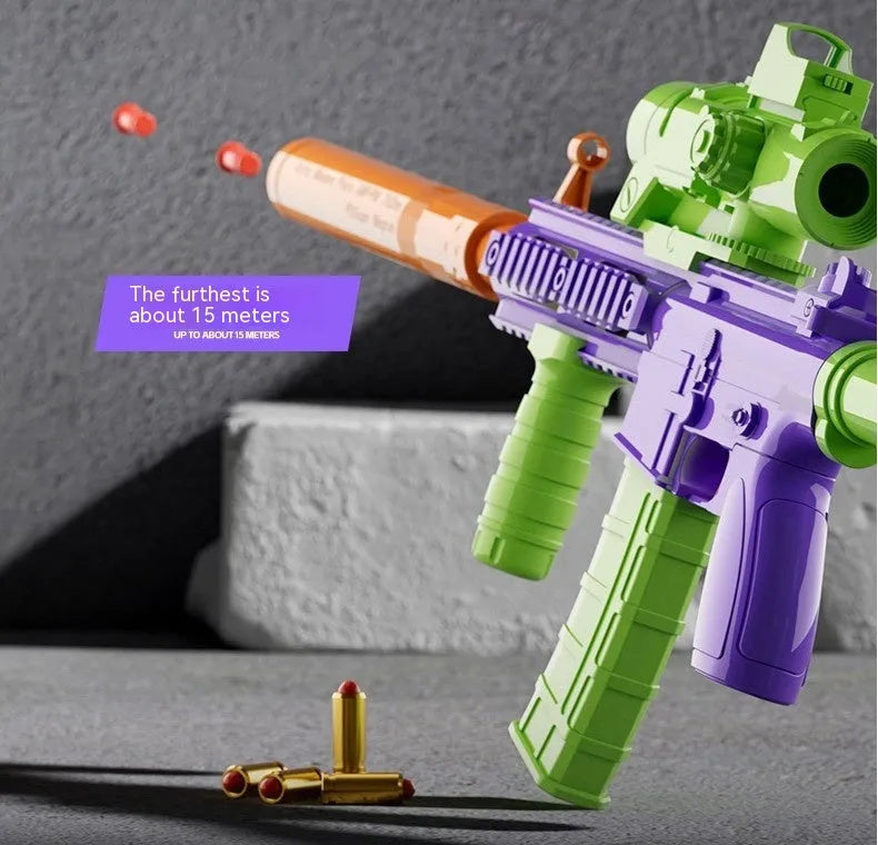 Throwing Shell M416 Radish Gun soft bullet gun toy plastic construction outdoor play