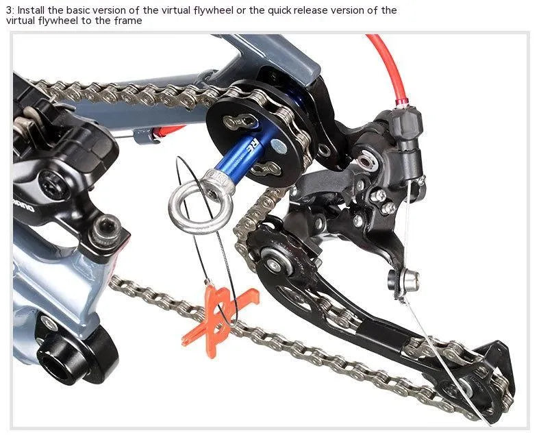 Aluminium alloy bicycle chain holder tool showing three format options