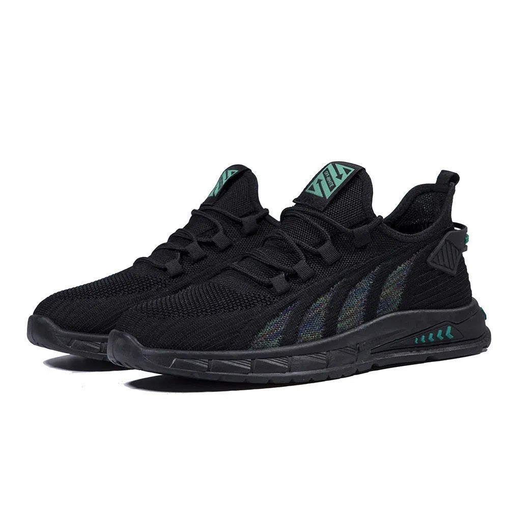 Lightweight low-top mesh sneaker in a neutral colour on a flat plastic sole.