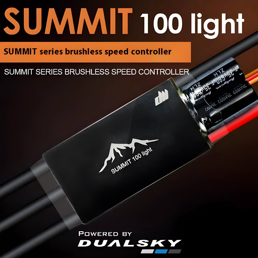 SUMMIT 100 LIGHT fixed wing electric toy aircraft with USB LINK V2 setting card and capacitor