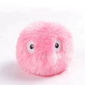 Blue, pink, and yellow interactive cat toy ball with gravity sensor for animal sounds