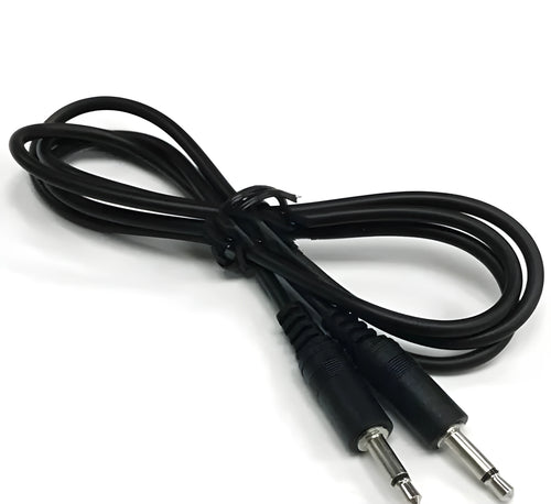 1 metre long 3.5 mm audio extension cable with male plug and female socket connectors