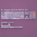 Wenshao Sleeping Lotus PBT keycap set with 130 side-carved light-transmitting keys for mechanical keyboards.