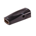 Black HDMI to VGA adapter converter with 3.5mm audio jack for connecting laptops to monitors