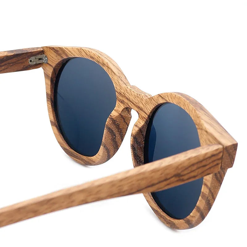 Wooden eco-friendly men's sunglasses full frame photo color natural finish lightweight
