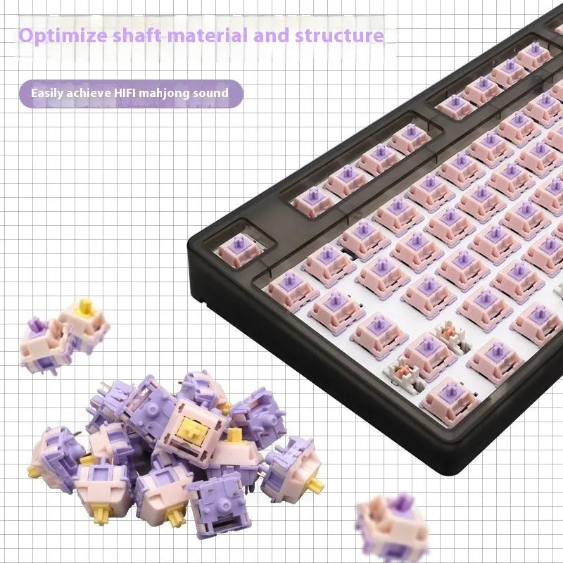MMD Princess linear mechanical keyboard switch body with extended spring for custom keyboard builds
