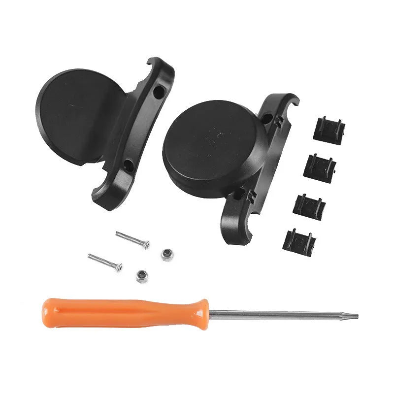 Black ABS plastic bicycle GPS tracker mounting bracket for seat tube attachment