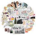 50 waterproof graffiti colour cartoon adhesive sticker sheets for luggage and notebook decoration
