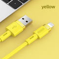 USB-C to USB-C charging cable with straight connectors in multiple colour options