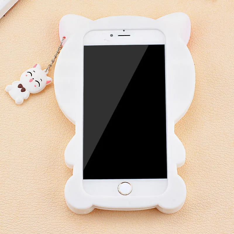 Soft silicone phone shell case showing edge-proof protection for Samsung and iPhone models