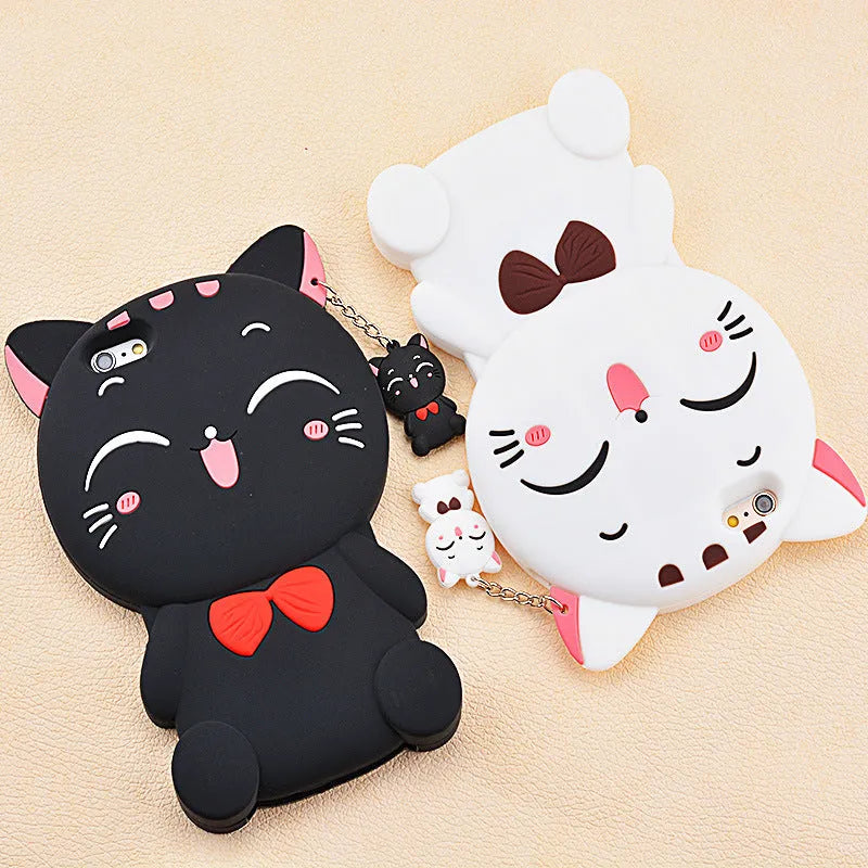Soft silicone phone shell case showing edge-proof protection for Samsung and iPhone models