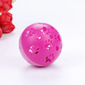 Hollow plastic cat toy ball, 5cm diameter, sounding toy in pink or blue, 20g Pethome pet ball