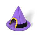 Purple Halloween witch hat shaped cloth cat bed measuring 60x45cm