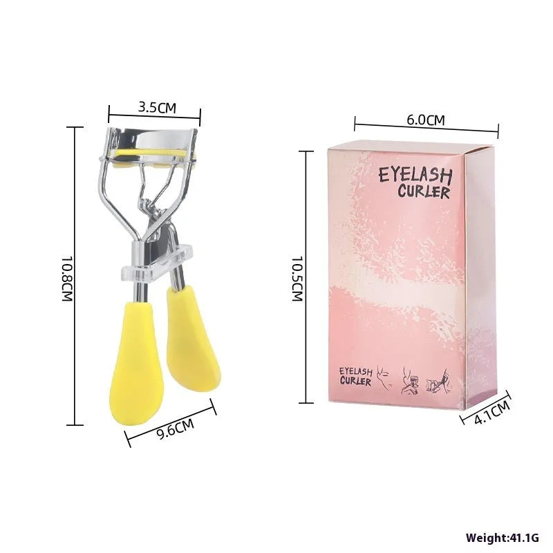 A4 manual eyelash curler with comb in assorted colours including pink and black