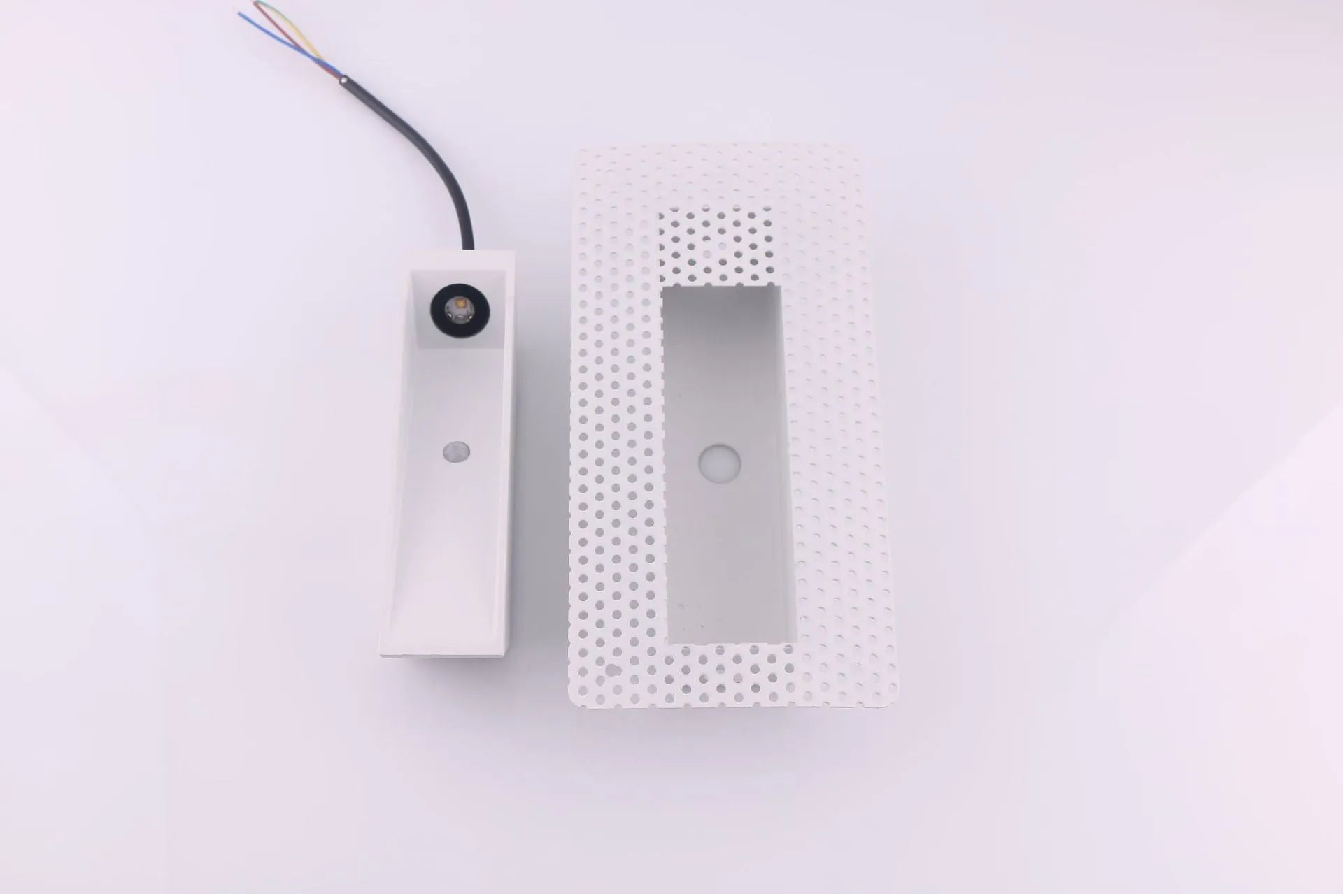 Frameless waterproof magnetic intelligent induction wall lamp in rectangular style with aluminium alloy shell
