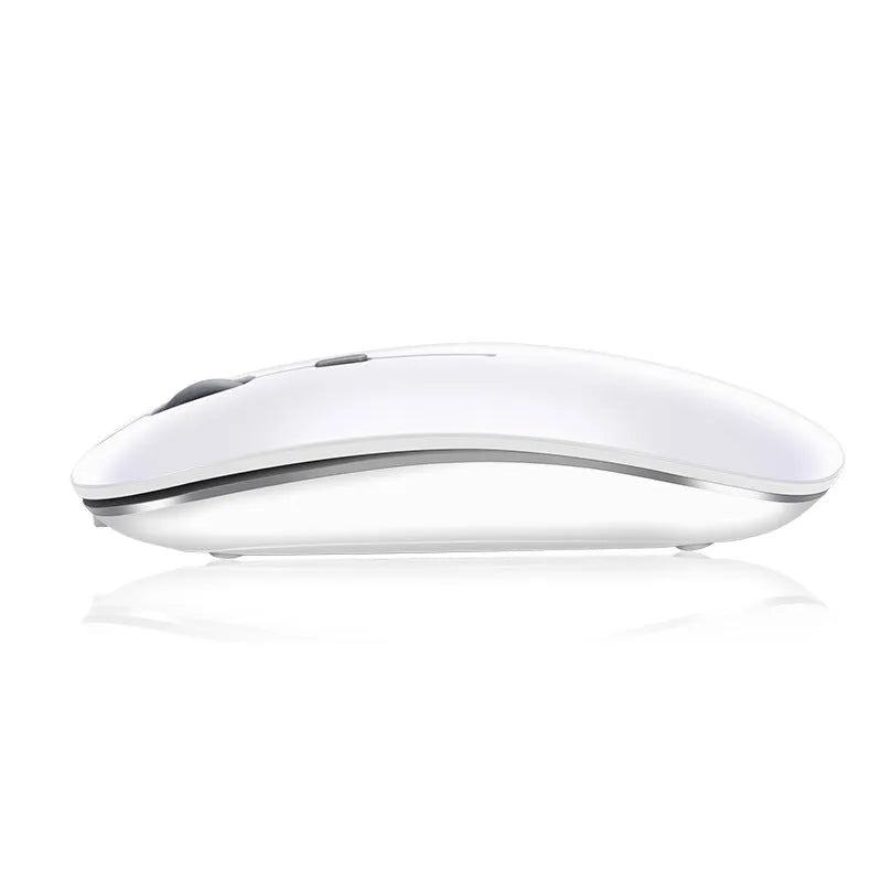 Wireless Bluetooth mouse in black or white with 1600dpi optical resolution for laptop and iPad use