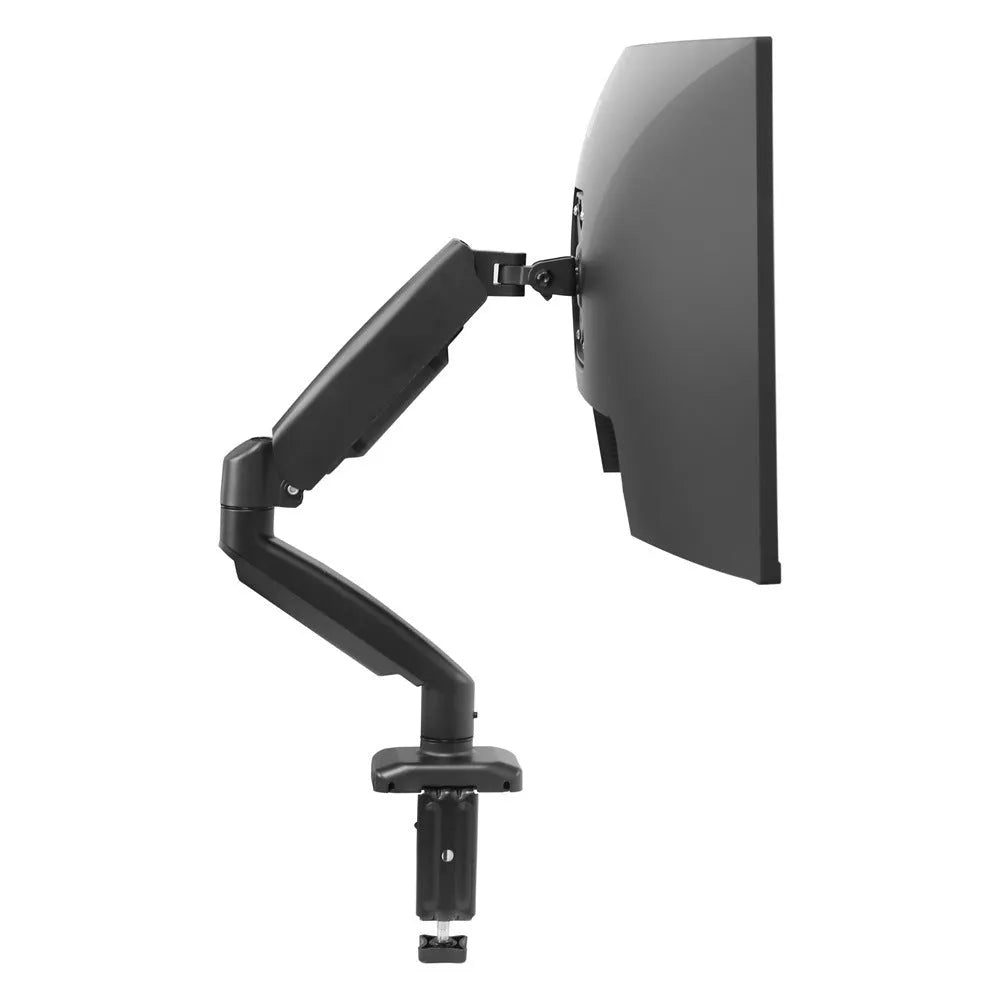 Black and white rotating telescopic LCD screen bracket table mount for general displays