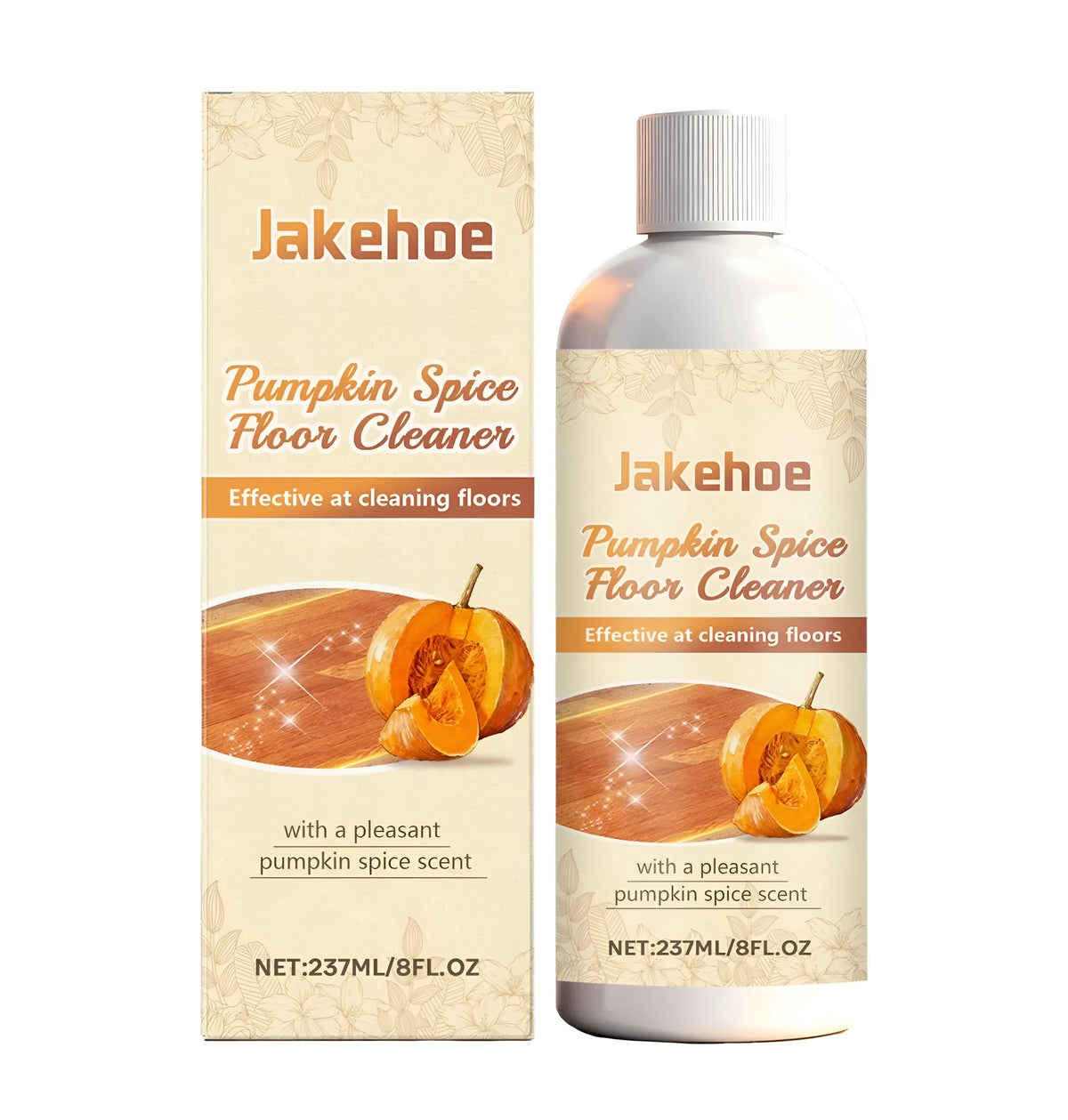 Pumpkin Spice Floor Cleaner 237ml bottle with pumpkin extract for seasonal floor cleaning