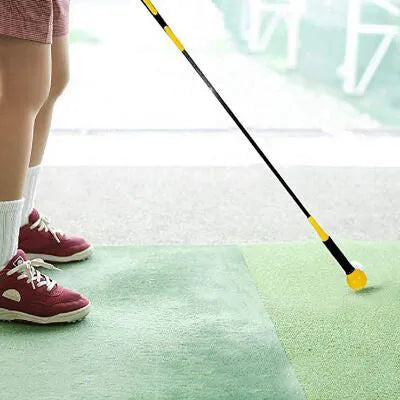 Golf swing trainer with imported silica gel, glass fiber and TPU, 115cm maximum length, blue green red yellow options