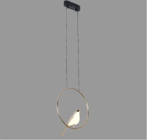 Modern aluminium alloy and iron chandelier ceiling light with adjustable suspension.
