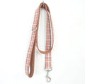 Bowknot dog leash suit set in orange colour with polyester fibre leash and harness