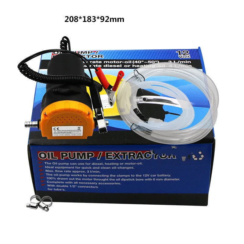 DC 12V 24V electric oil pump 128x85x81mm for diesel fuel transfer with red and black wires