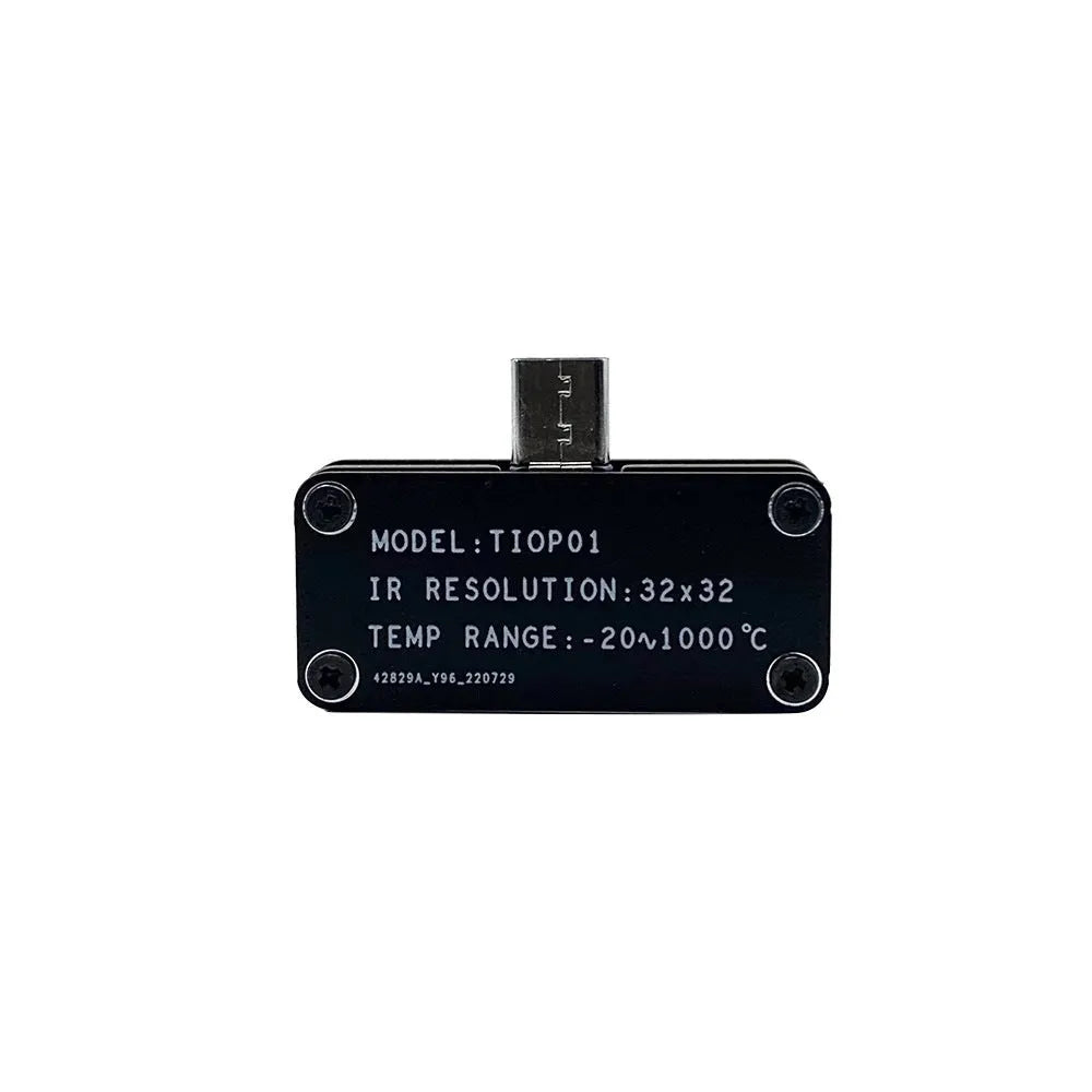 Mobile phone hot imaging instrument with Type-C connector, 32x32 resolution, and temperature measurement range