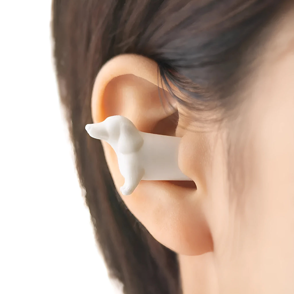 Mimi Pet cute dachshund silicone earplug for noise reduction in blue
