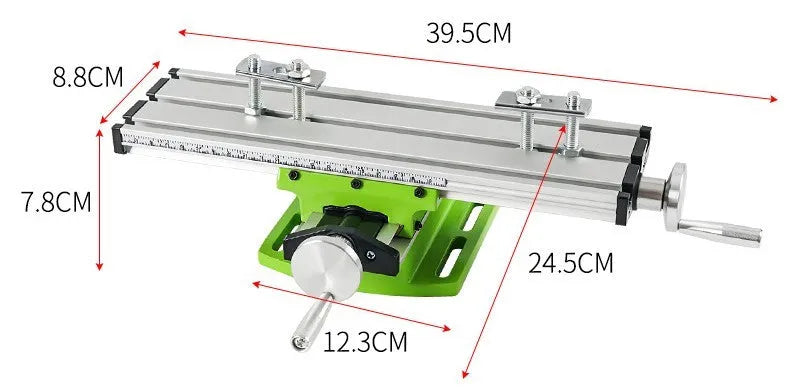 1050W bench drill and milling machine with cross bench pliers on workshop bench