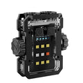 Black aluminium alloy multifunctional mini keychain light with Type-C fast charging and 600mAh battery