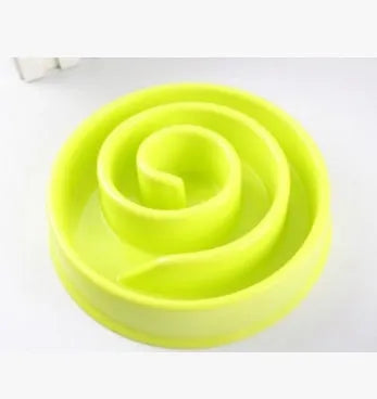 Anti-choke plastic dog bowl 20cm diameter, PP material, slow feeder for dogs, colour option shown