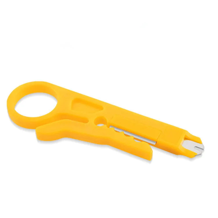 Multifunctional network cable pliers with stainless steel handle and 45# steel clamp head, flat mouth European style