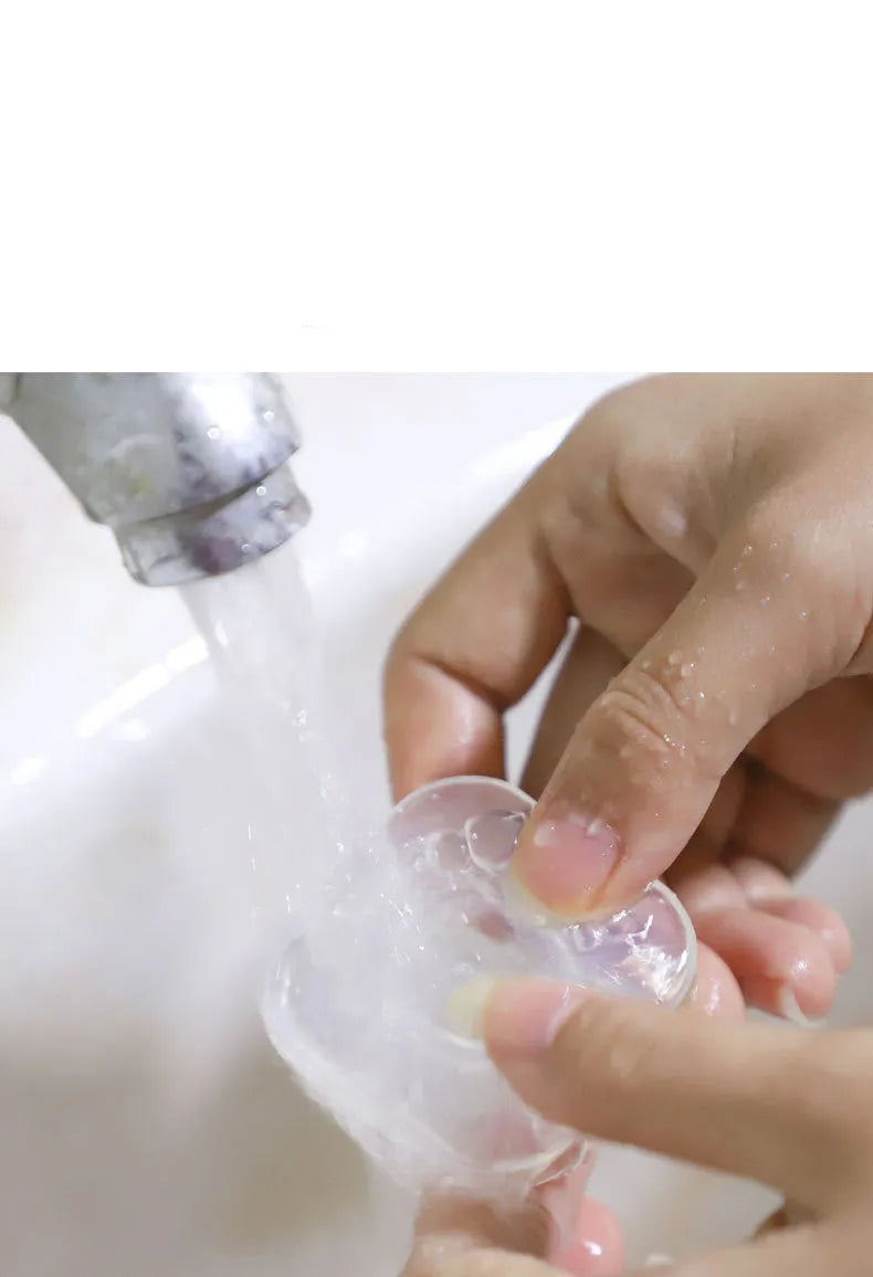 Transparent silicone nano gel adhesive pads for phone mounting in square and circular shapes
