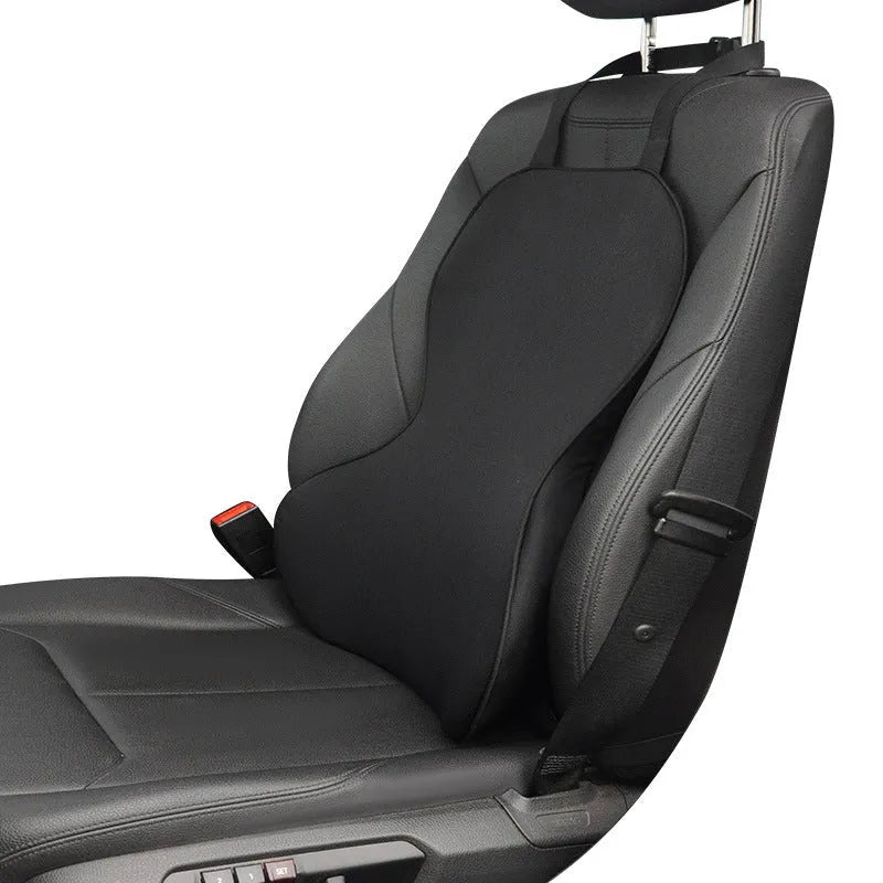 Memory cotton car waist back cushion in universal design for vehicle lumbar support.