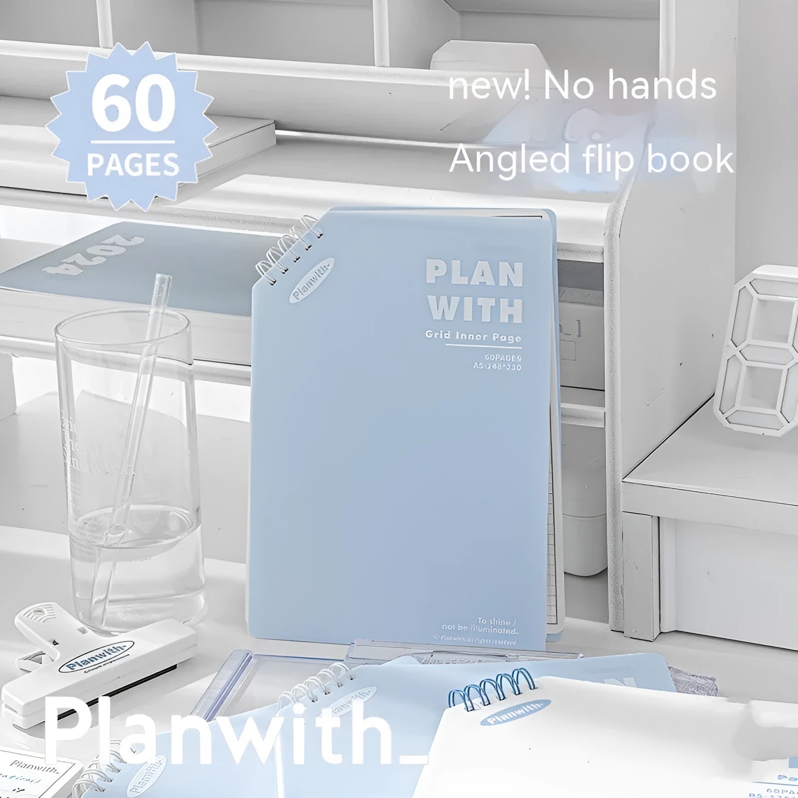 Oblique Angle Artsy Ins Style Salt Series student notebook with 60 sheets in A5 or B5 size