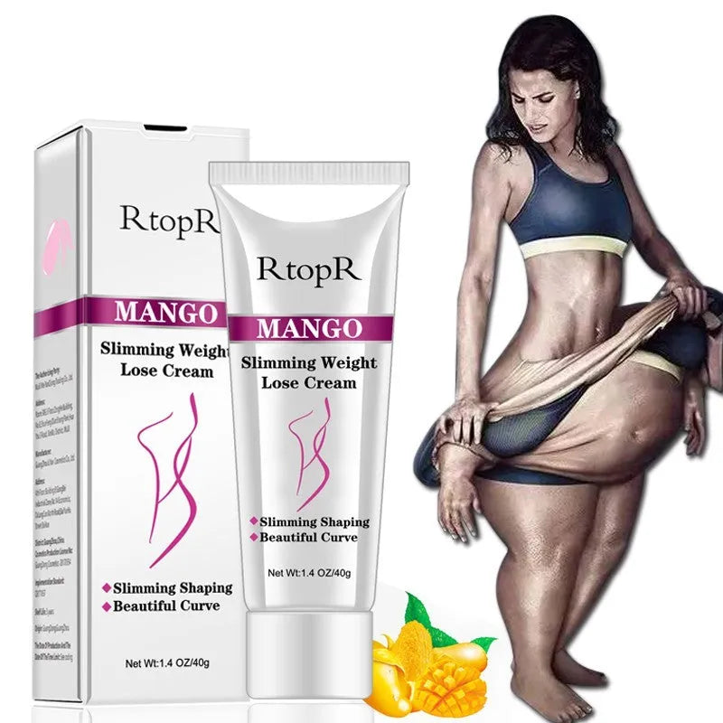 RtopR Mango Body Lotion Cream, white slimming cream with herbal extracts for massage and 30 to 40 minute wrap routine
