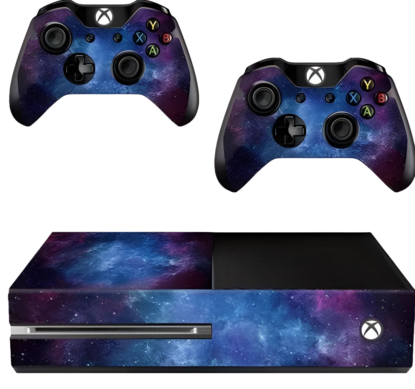 Pack of five matte finish Xbox One skin film stickers in an OPP bag.