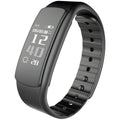 I6 smart sports bracelet with colour display and black TPU wristband on a wrist.