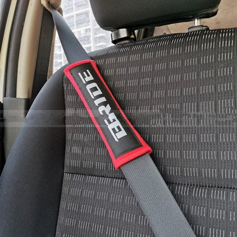 Car shoulder padding set in three colours with 22.5cm length for seat belt comfort