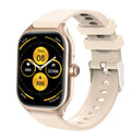 Bluetooth smart watch with touch screen displaying heart rate and activity metrics