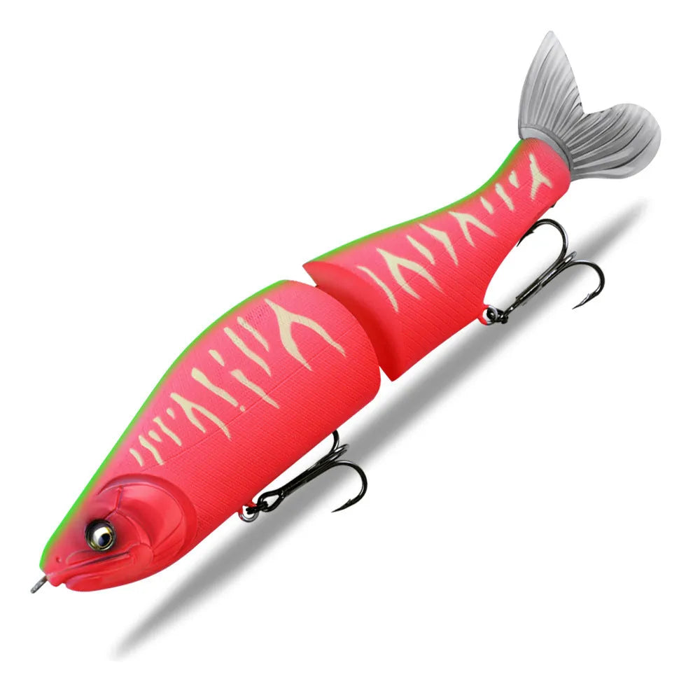 185mm plastic fishing lure for bass with swimming action and multiple colour options