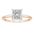 Women's geometric round ring in 925 silver with zirconium detailing in silver gold rose gold colours