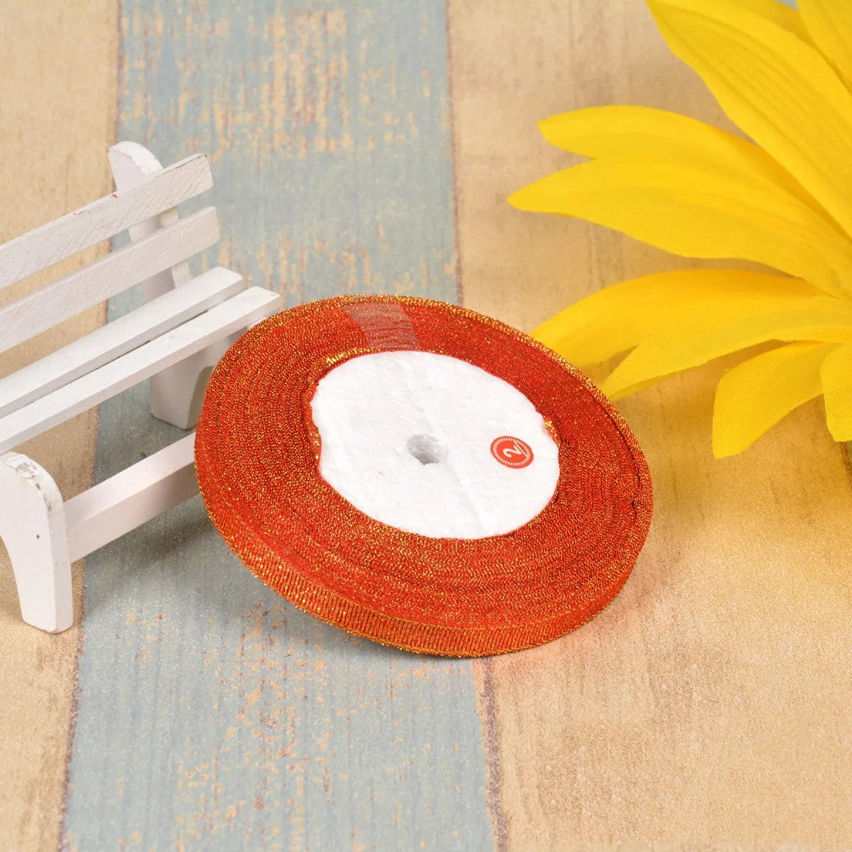 3 points width polyester decorative ribbon with green onion belt texture in multiple colour options