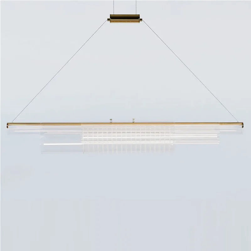 Modern glass pendant lamp with iron body for restaurant and bar lighting