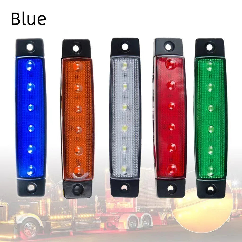 Trailer side marker light with SMD LED in choice of five colours for vehicle modification