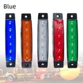 Trailer side marker light with SMD LED in choice of five colours for vehicle modification